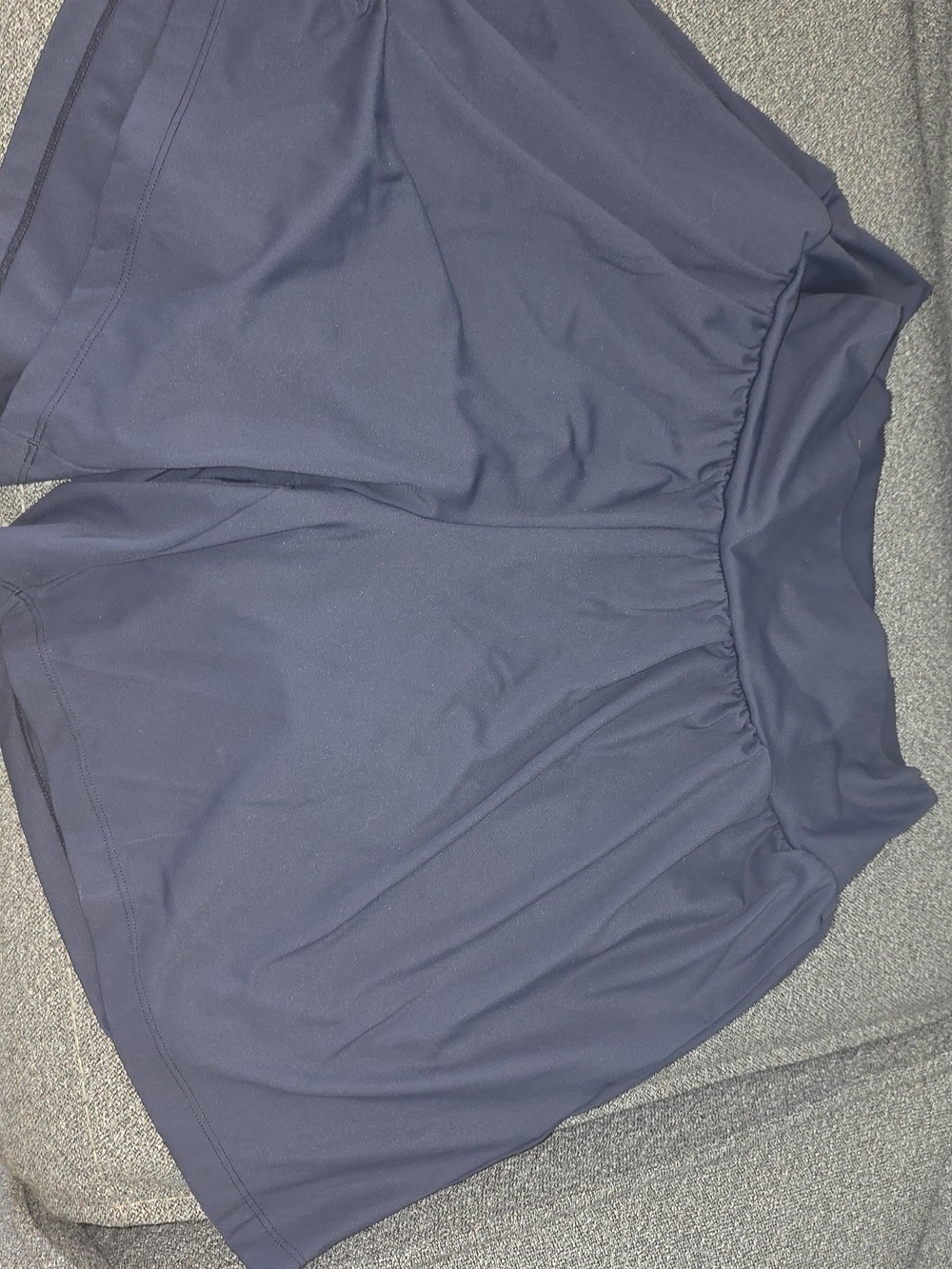 HALARA Navy Athletic Shorts with Elastic Waist